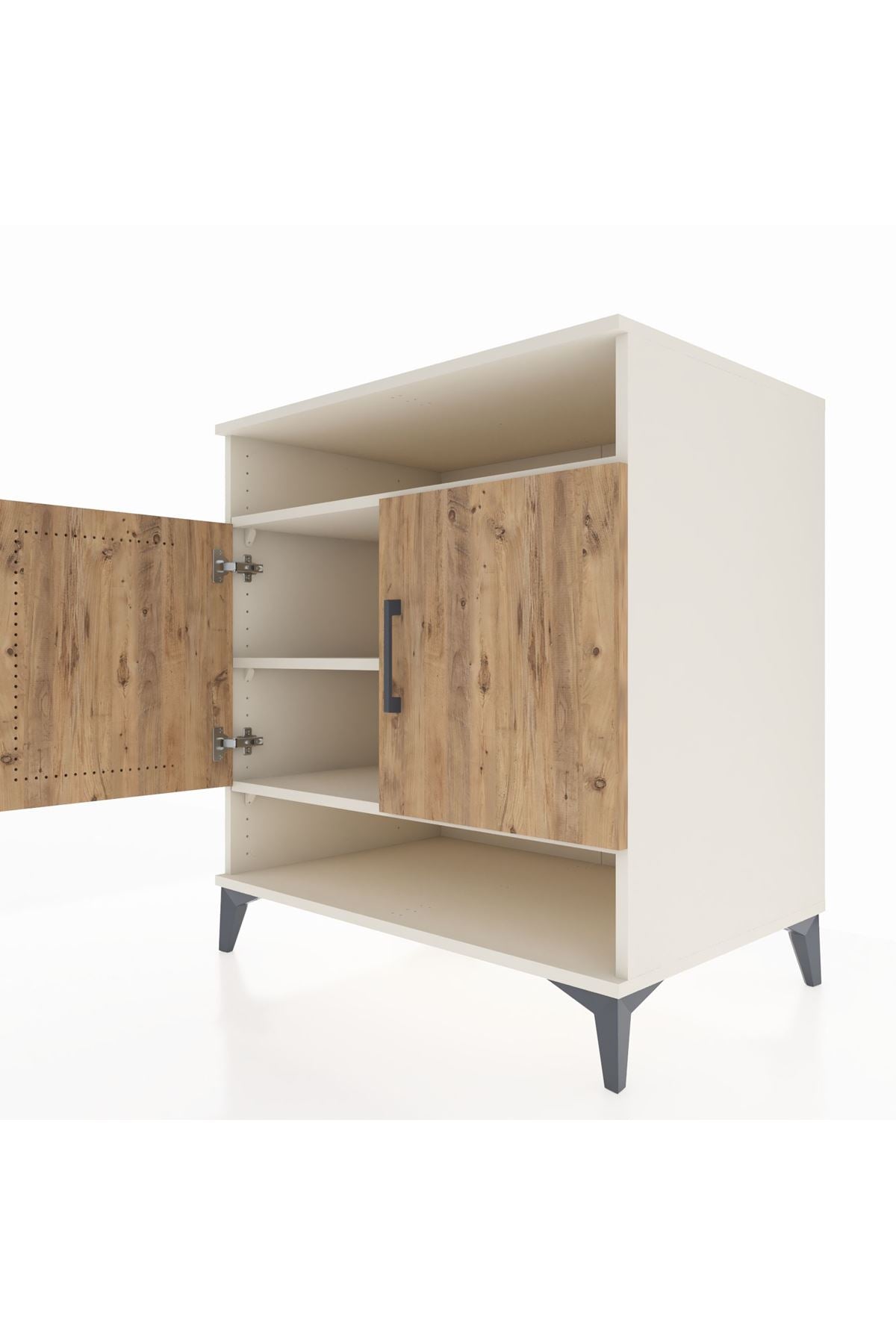 Kronos Şifonyer 3 Raflı 2 Kapaklı 88x59x96 Aytaşı-Çam