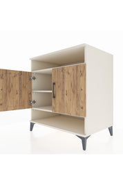 Kronos Şifonyer 3 Raflı 2 Kapaklı 88x59x96 Aytaşı-Çam