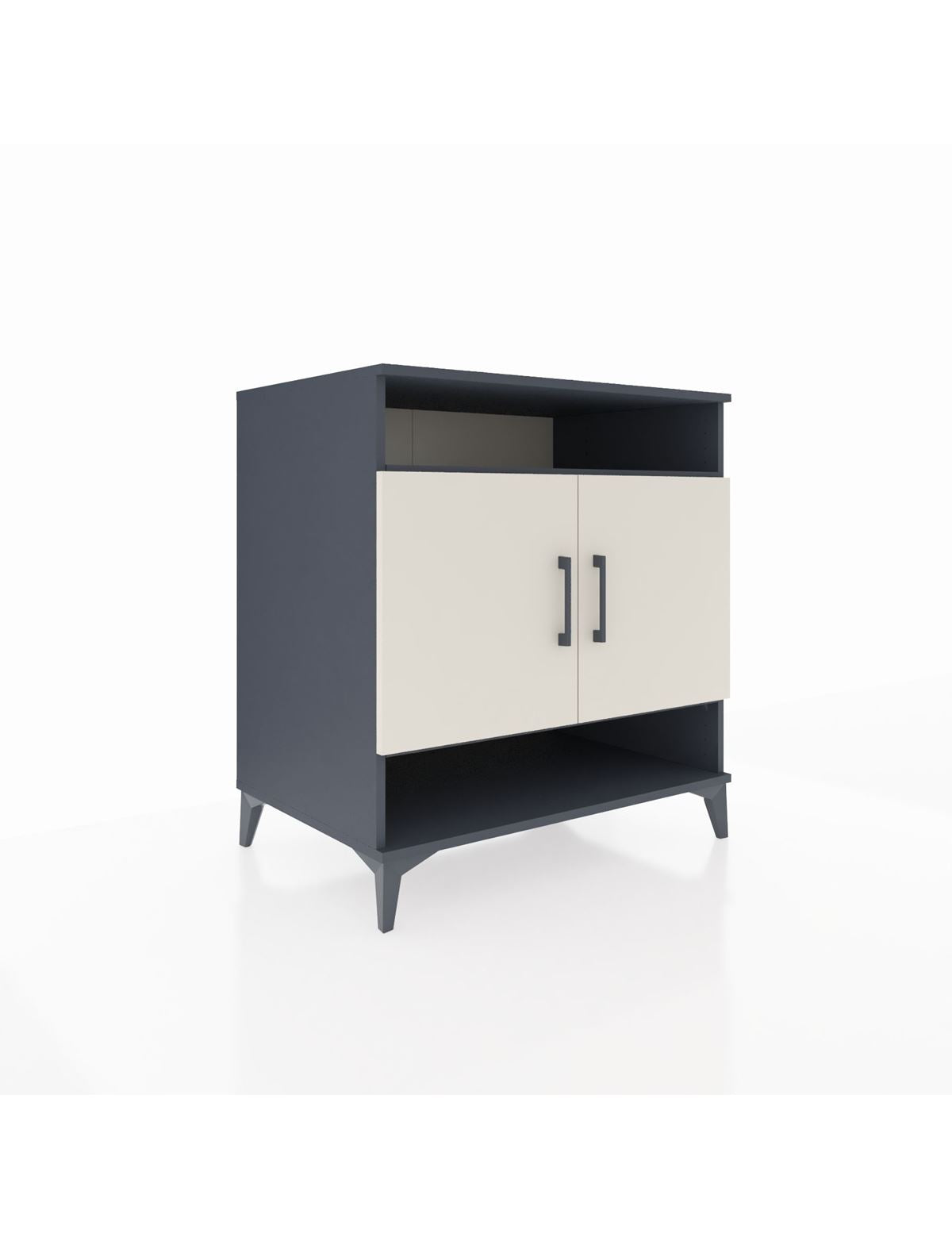 Kronos Şifonyer 3 Raflı 2 Kapaklı 88x59x96 Antrasit-Aytaşı