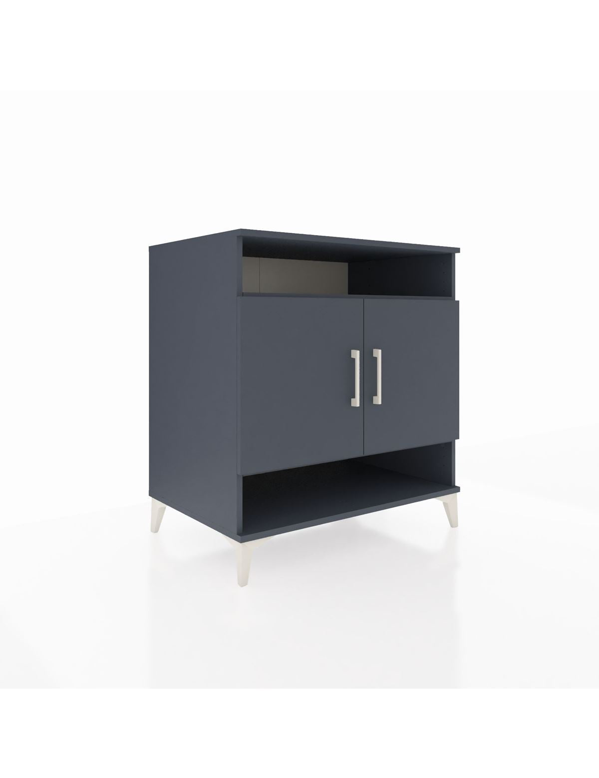 Kronos Şifonyer 3 Raflı 2 Kapaklı 88x59x96 Antrasit-Antrasit