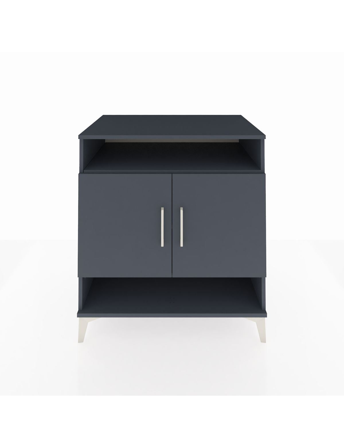 Kronos Şifonyer 3 Raflı 2 Kapaklı 88x59x96 Antrasit-Antrasit