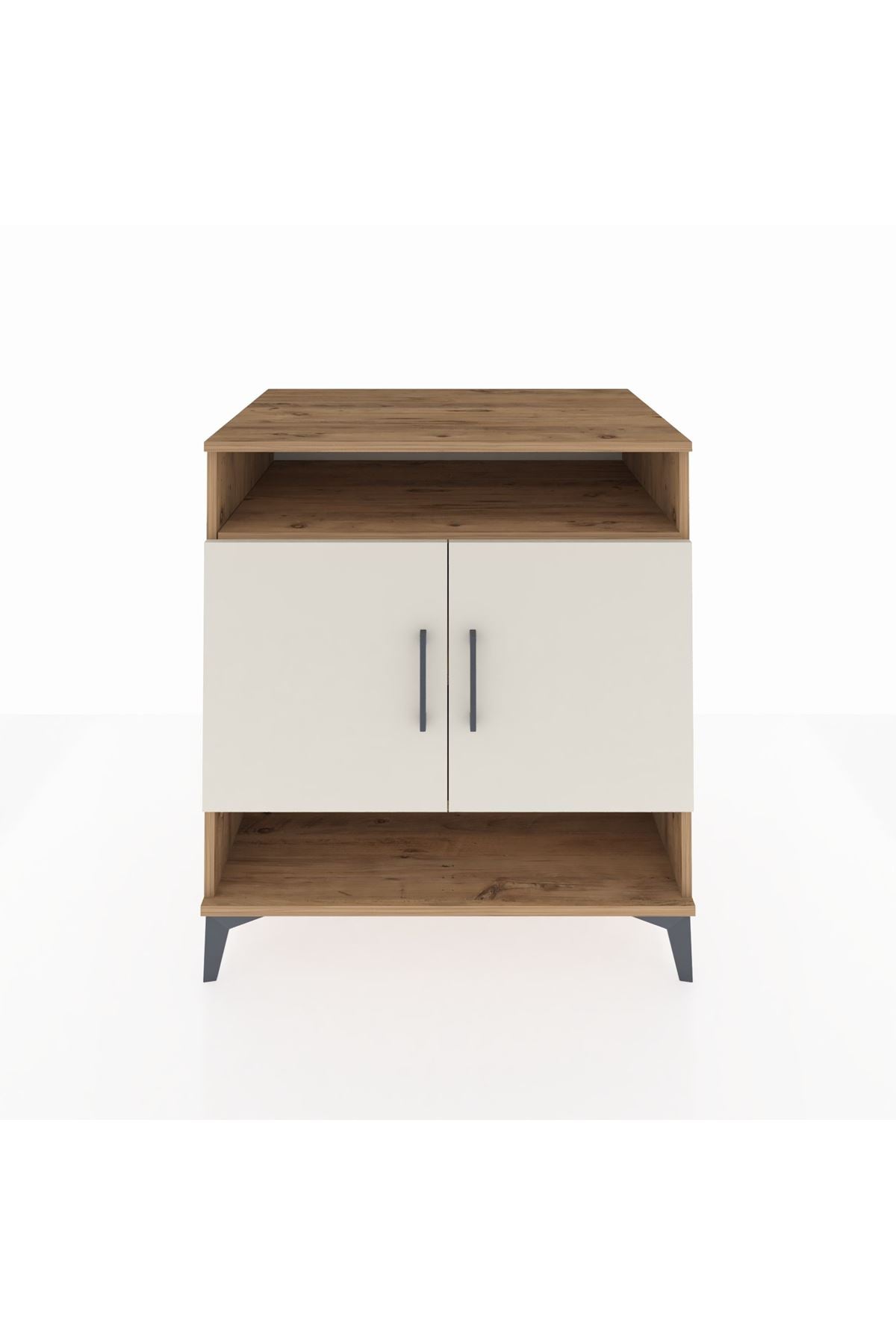 Kronos Şifonyer 3 Raflı 2 Kapaklı 88x59x96 Çam-Aytaşı