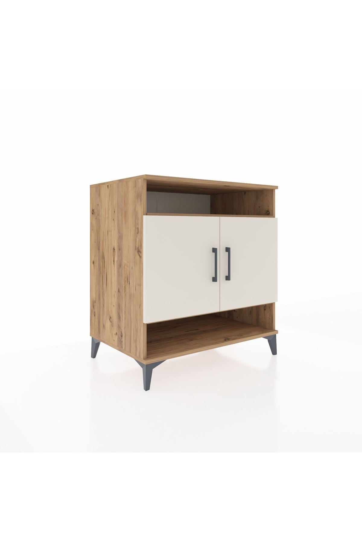 Kronos Şifonyer 3 Raflı 2 Kapaklı 88x59x96 Çam-Aytaşı