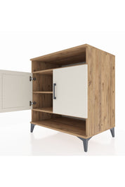 Kronos Şifonyer 3 Raflı 2 Kapaklı 88x59x96 Çam-Aytaşı