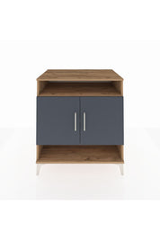 Kronos Şifonyer 3 Raflı 2 Kapaklı 88x59x96 Çam-Antrasit