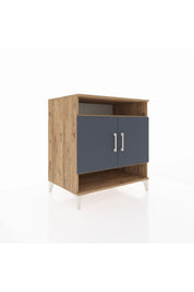 Kronos Şifonyer 3 Raflı 2 Kapaklı 88x59x96 Çam-Antrasit