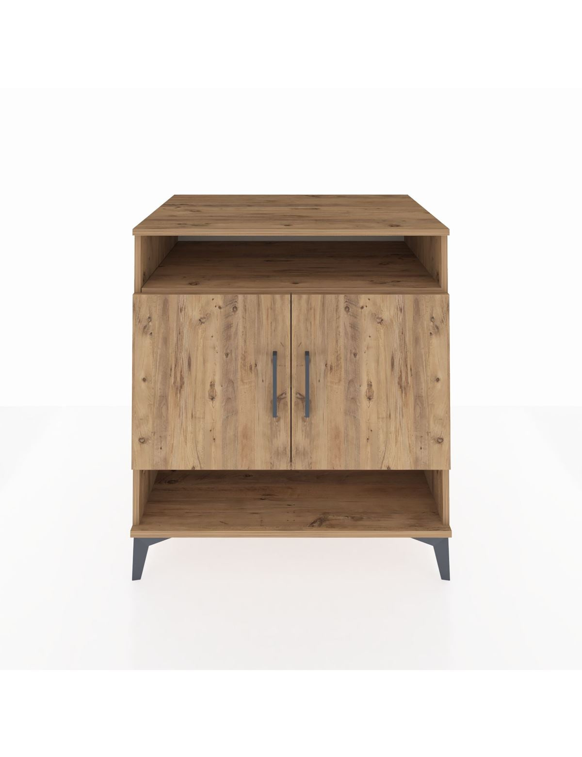 Kronos Şifonyer 3 Raflı 2 Kapaklı 88x59x96 Çam-Çam