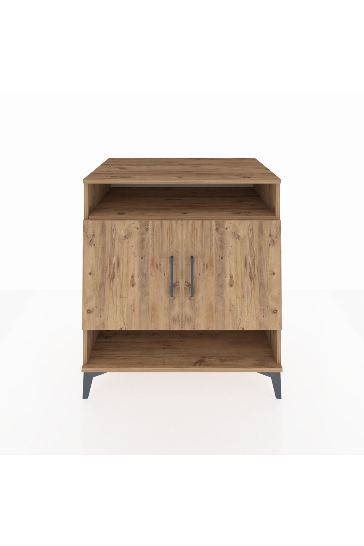 Kronos Şifonyer 3 Raflı 2 Kapaklı 88x59x96 Çam-Çam