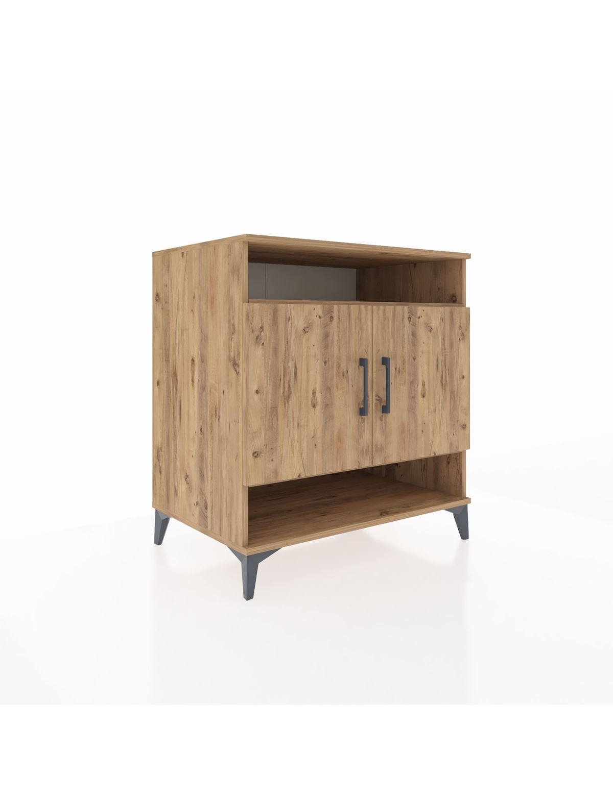 Kronos Şifonyer 3 Raflı 2 Kapaklı 88x59x96 Çam-Çam