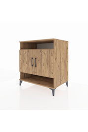 Kronos Şifonyer 3 Raflı 2 Kapaklı 88x59x96 Çam-Çam