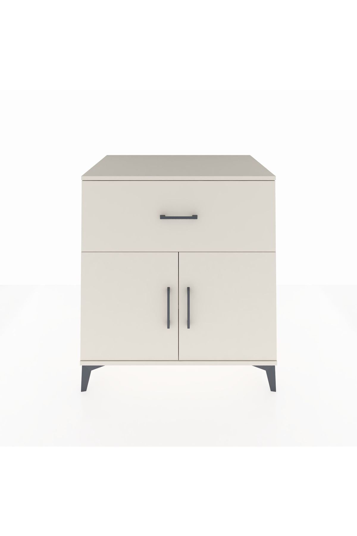 Kronos Şifonyer Tek Raflı Tek Çekmeceli 2 Kapaklı 88x59x96 Aytaşı-Aytaşı