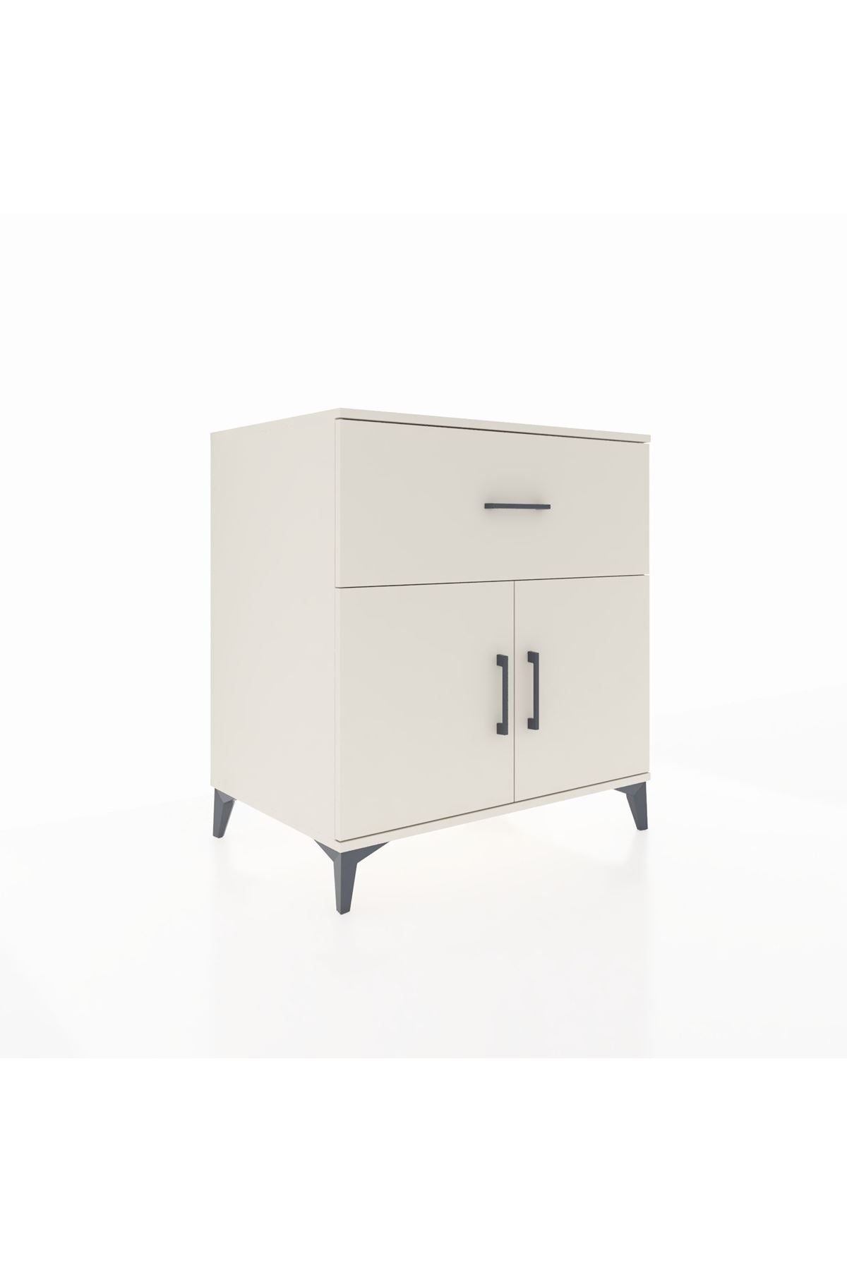 Kronos Şifonyer Tek Raflı Tek Çekmeceli 2 Kapaklı 88x59x96 Aytaşı-Aytaşı