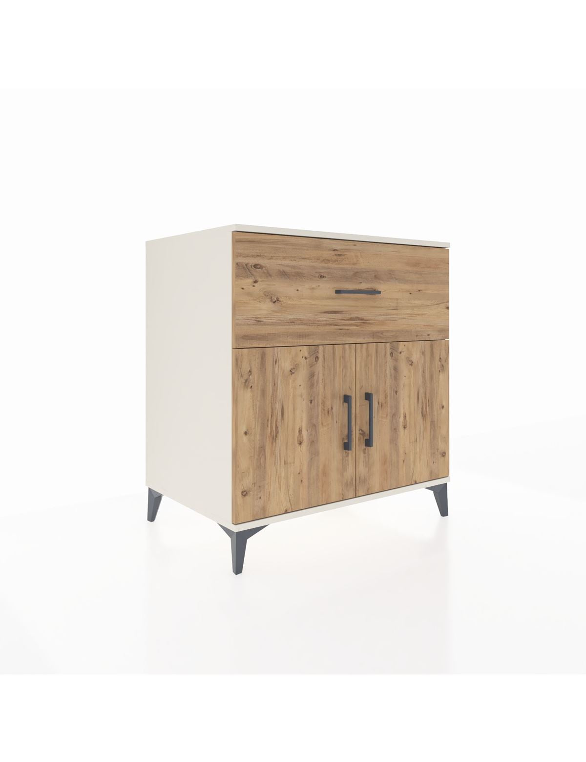 Kronos Şifonyer Tek Raflı Tek Çekmeceli 2 Kapaklı 88x59x96 Aytaşı-Çam