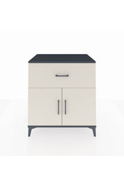 Kronos Şifonyer Tek Raflı Tek Çekmeceli 2 Kapaklı 88x59x96 Antrasit-Aytaşı