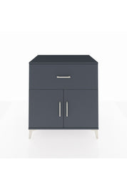 Kronos Şifonyer Tek Raflı Tek Çekmeceli 2 Kapaklı 88x59x96 Antrasit-Antrasit