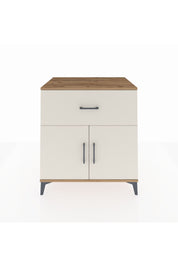 Kronos Şifonyer Tek Raflı Tek Çekmeceli 2 Kapaklı 88x59x96 Çam-Aytaşı