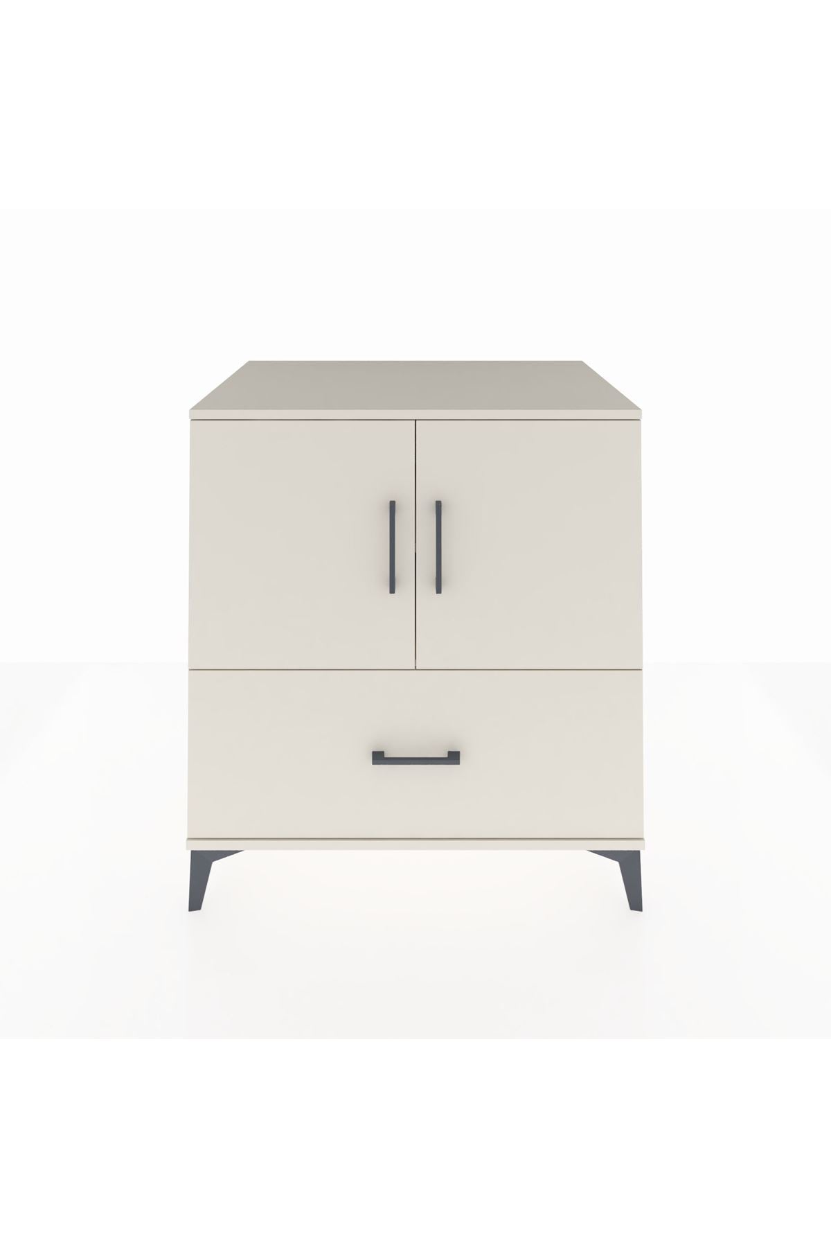 Kronos Şifonyer 2 Raflı Tek Çekmeceli 2 Kapaklı 88x59x96 Aytaşı-Aytaşı