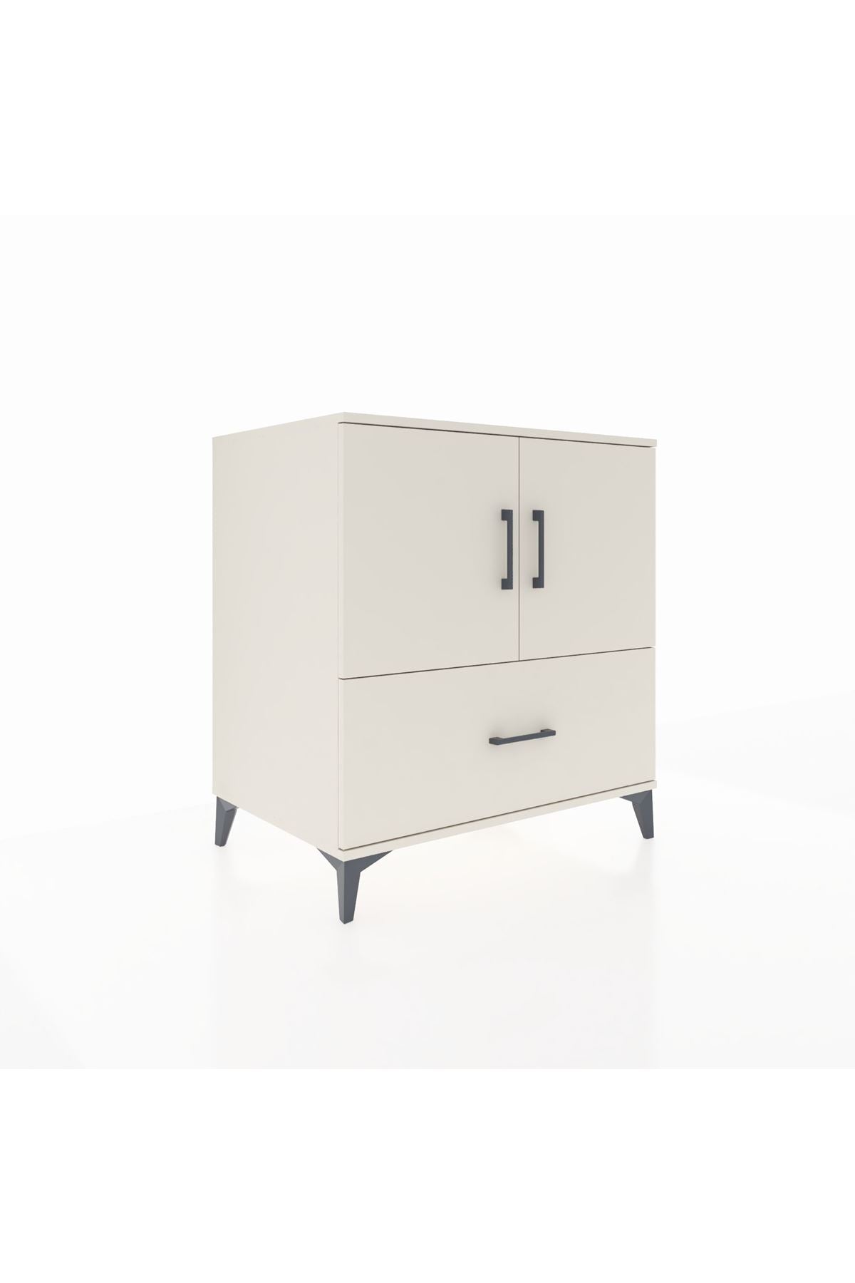 Kronos Şifonyer 2 Raflı Tek Çekmeceli 2 Kapaklı 88x59x96 Aytaşı-Aytaşı