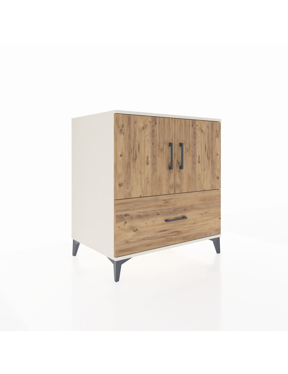 Kronos Şifonyer 2 Raflı Tek Çekmeceli 2 Kapaklı 88x59x96 Aytaşı-Çam