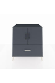 Kronos Şifonyer 2 Raflı Tek Çekmeceli 2 Kapaklı 88x59x96 Antrasit-Antrasit
