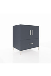 Kronos Şifonyer 2 Raflı Tek Çekmeceli 2 Kapaklı 88x59x96 Antrasit-Antrasit