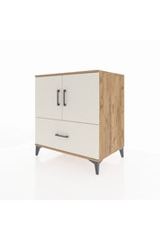 Kronos Şifonyer 2 Raflı Tek Çekmeceli 2 Kapaklı 88x59x96 Çam-Aytaşı