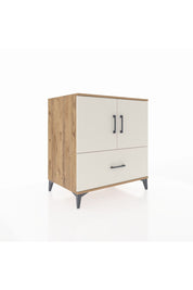 Kronos Şifonyer 2 Raflı Tek Çekmeceli 2 Kapaklı 88x59x96 Çam-Aytaşı