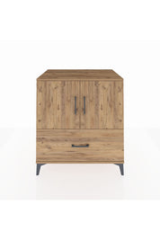 Kronos Şifonyer 2 Raflı Tek Çekmeceli 2 Kapaklı 88x59x96 Çam-Çam