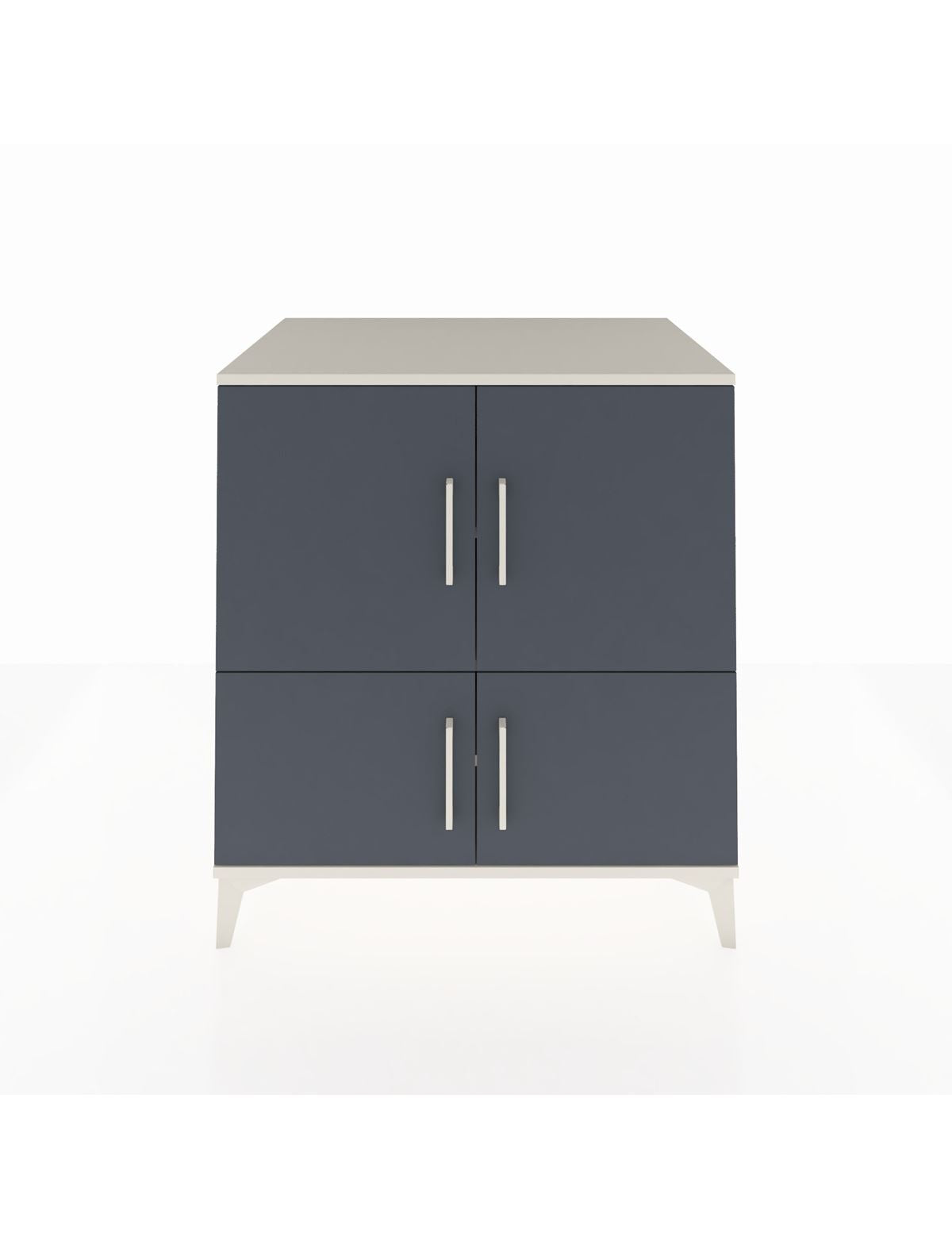 Kronos Şifonyer 3 Raflı 4 Kapaklı 88x59x96 Aytaşı-Antrasit