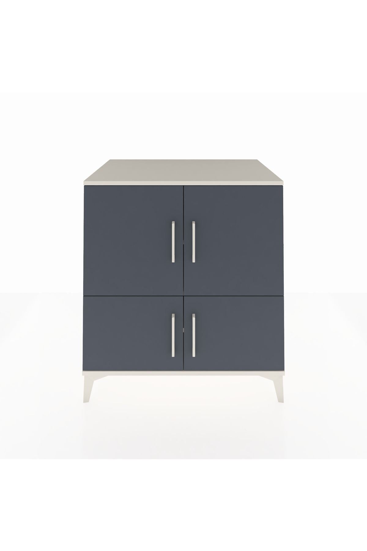 Kronos Şifonyer 3 Raflı 4 Kapaklı 88x59x96 Aytaşı-Antrasit