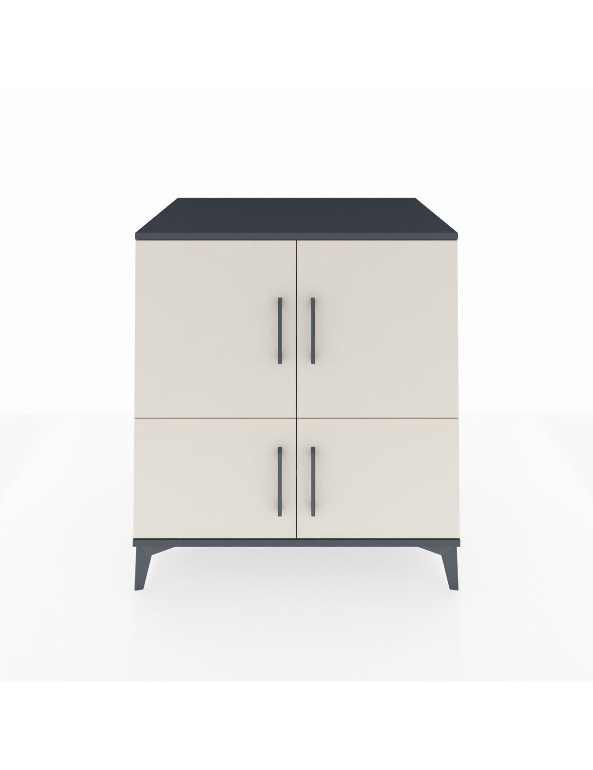 Kronos Şifonyer 3 Raflı 4 Kapaklı 88x59x96 Antrasit-Aytaşı