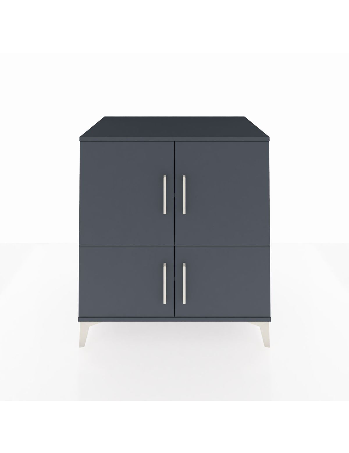 Kronos Şifonyer 3 Raflı 4 Kapaklı 88x59x96 Antrasit-Antrasit