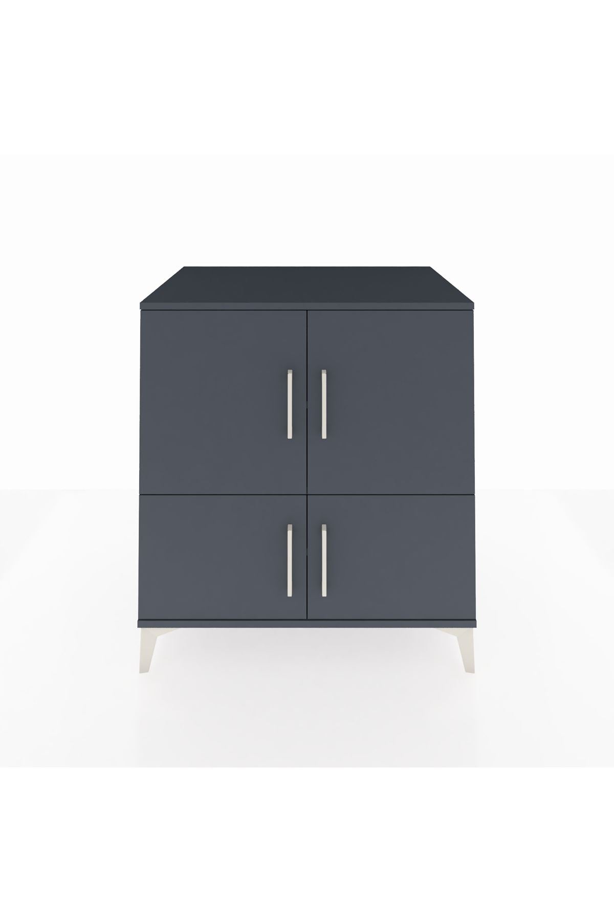 Kronos Şifonyer 3 Raflı 4 Kapaklı 88x59x96 Antrasit-Antrasit