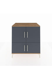 Kronos Şifonyer 3 Raflı 4 Kapaklı 88x59x96 Çam-Antrasit