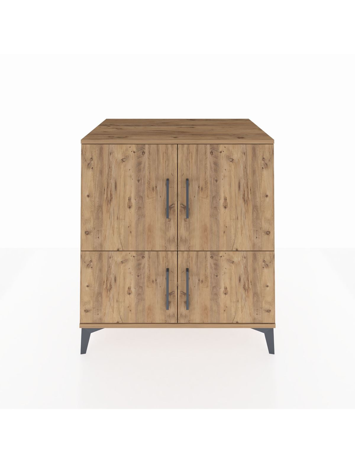 Kronos Şifonyer 3 Raflı 4 Kapaklı 88x59x96 Çam-Çam