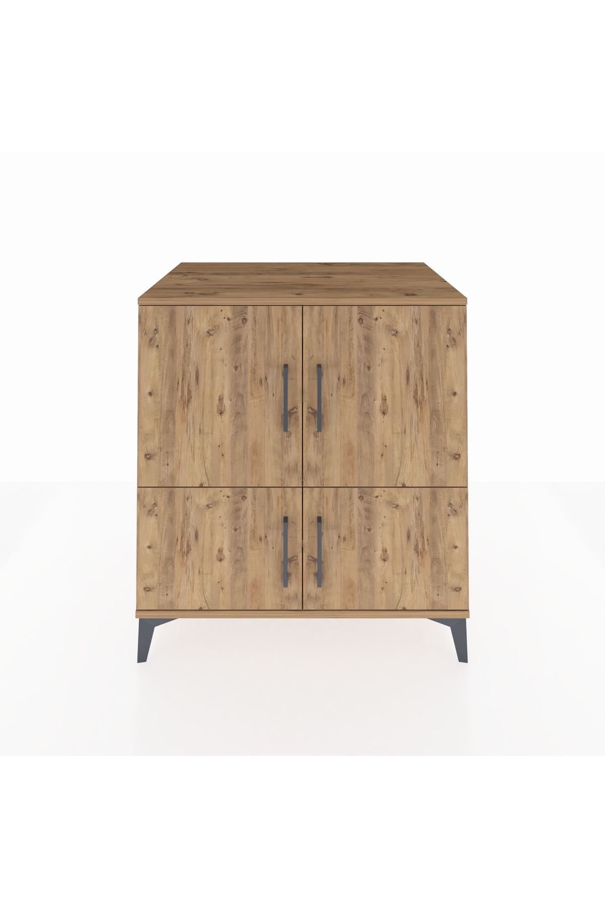 Kronos Şifonyer 3 Raflı 4 Kapaklı 88x59x96 Çam-Çam