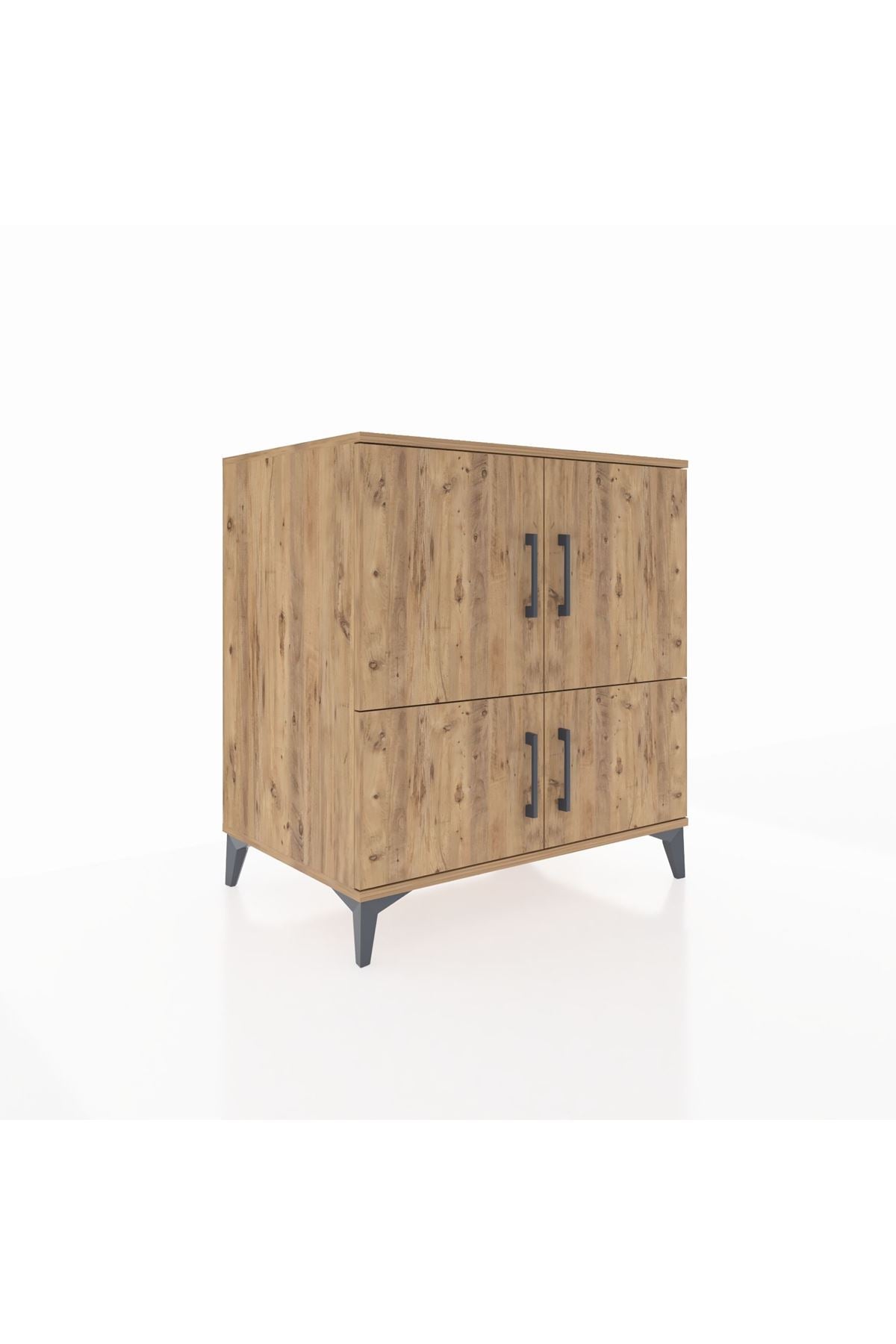 Kronos Şifonyer 3 Raflı 4 Kapaklı 88x59x96 Çam-Çam