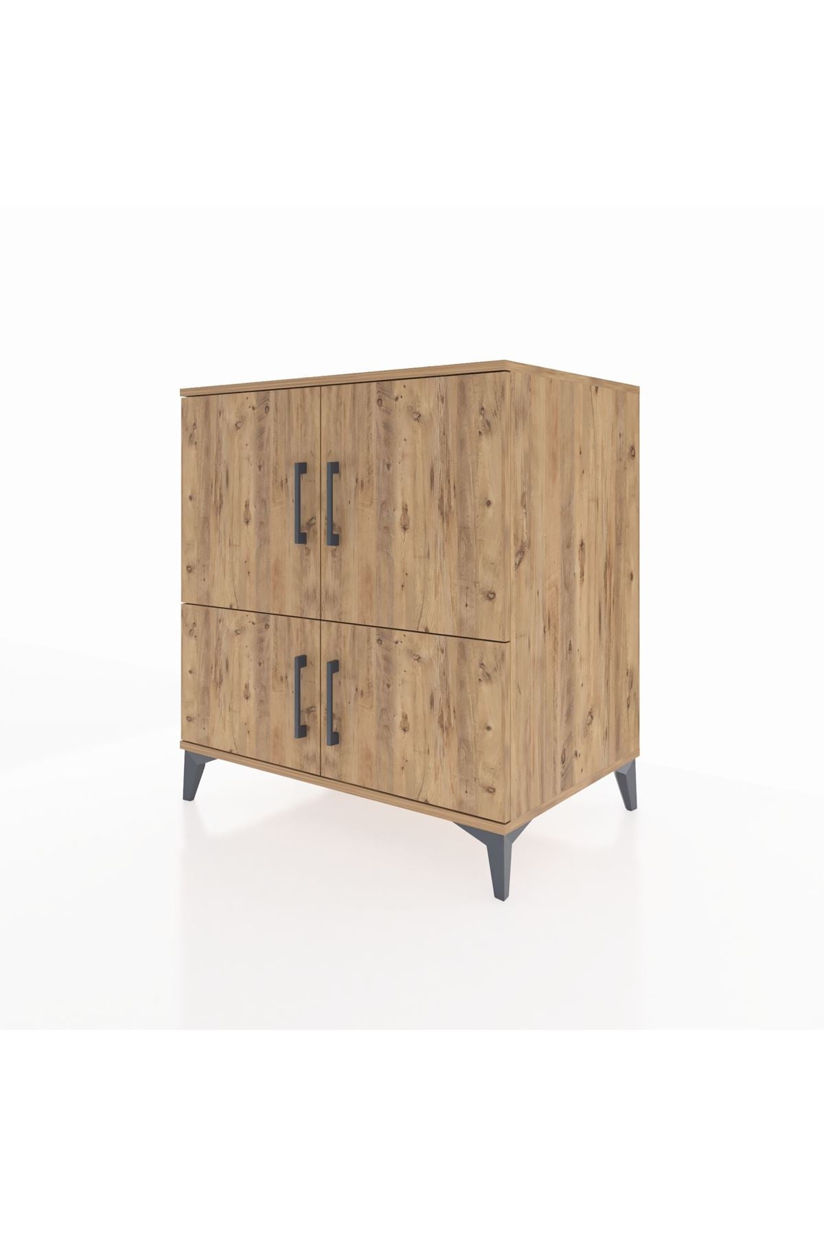 Kronos Şifonyer 3 Raflı 4 Kapaklı 88x59x96 Çam-Çam