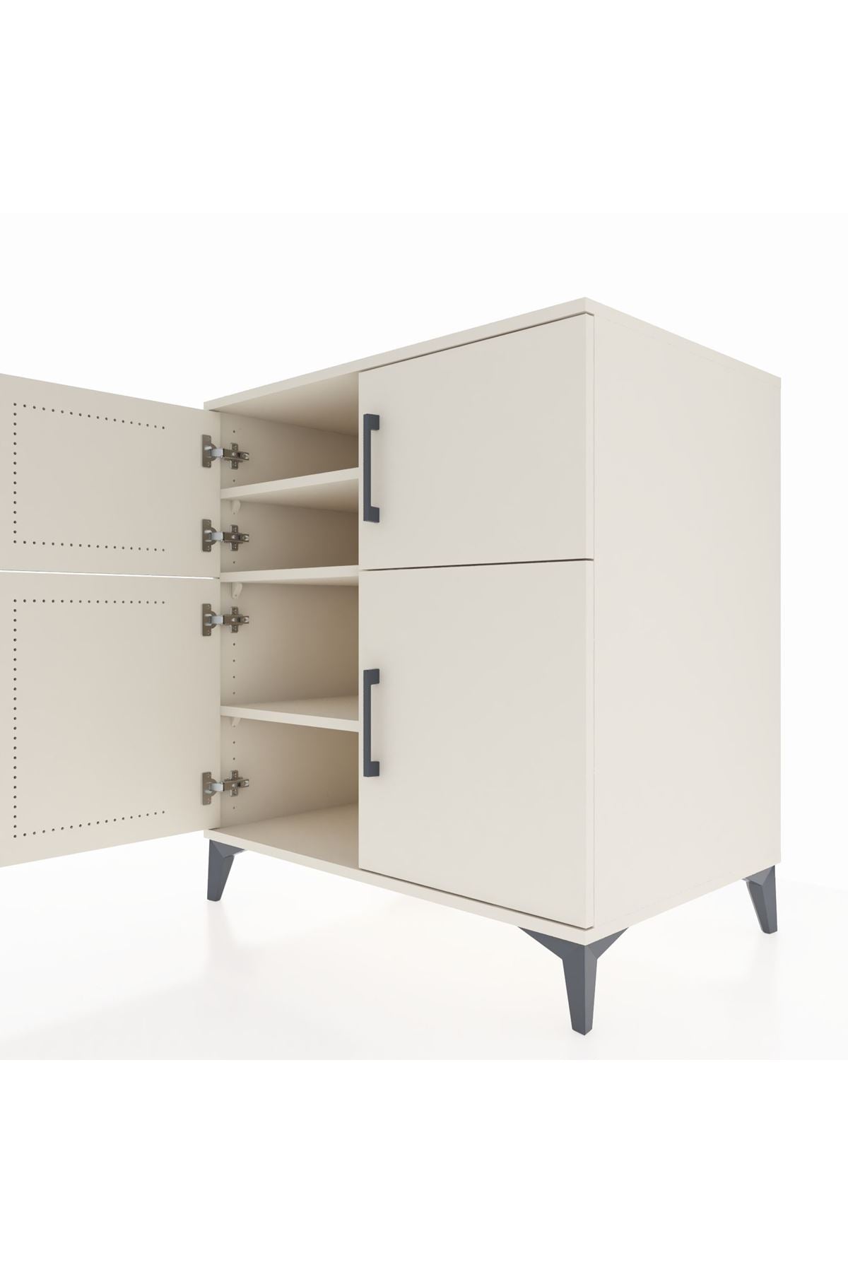 Kronos Şifonyer 3 Raflı 4 Kapaklı 88x59x96 Aytaşı-Aytaşı