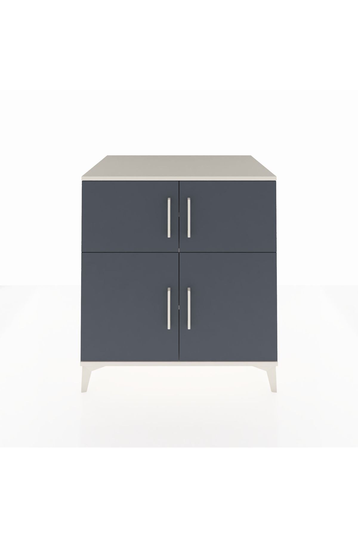 Kronos Şifonyer 3 Raflı 4 Kapaklı 88x59x96 Aytaşı-Antrasit