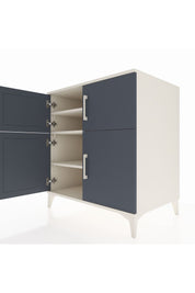 Kronos Şifonyer 3 Raflı 4 Kapaklı 88x59x96 Aytaşı-Antrasit