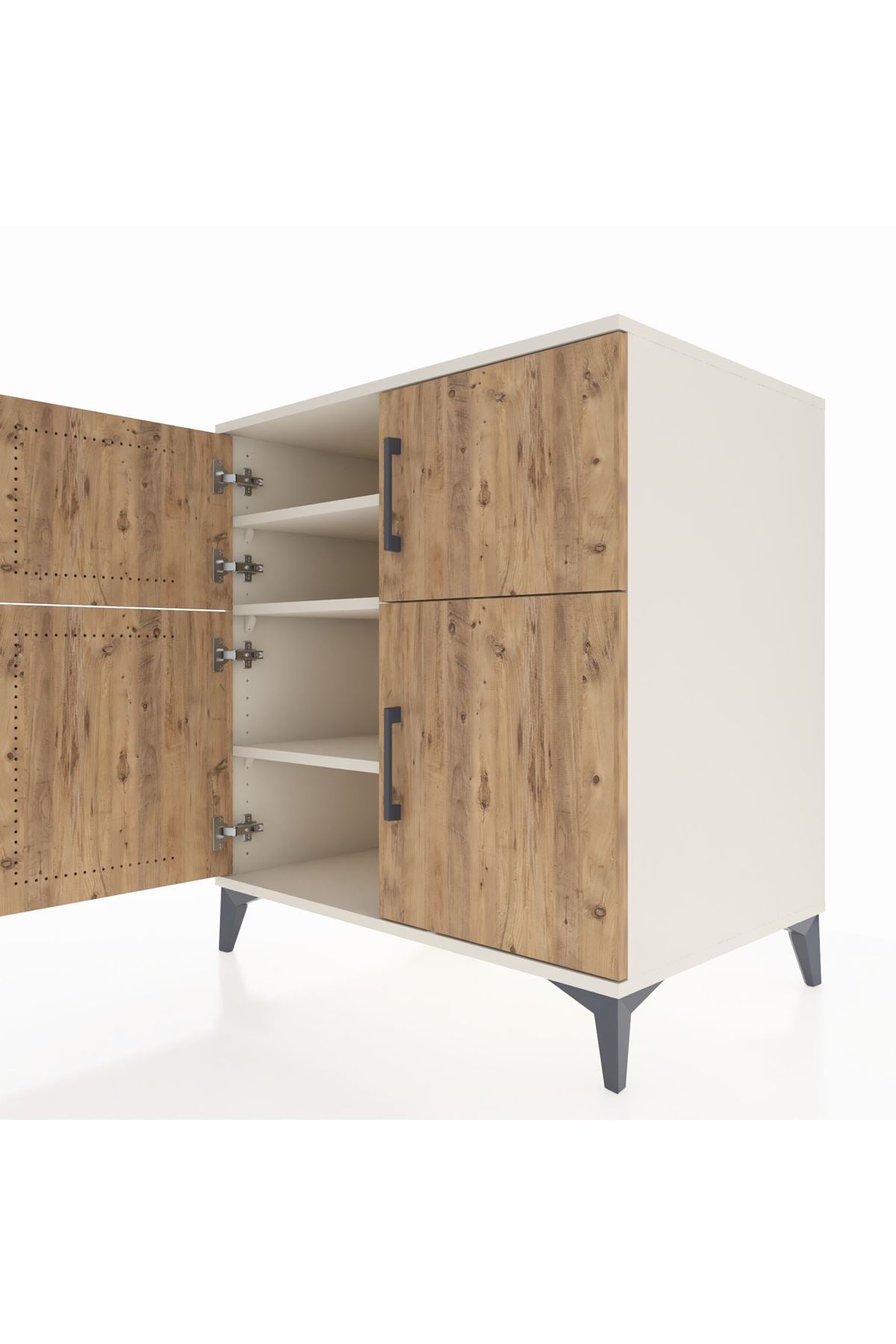 Kronos Şifonyer 3 Raflı 4 Kapaklı 88x59x96 Aytaşı-Çam