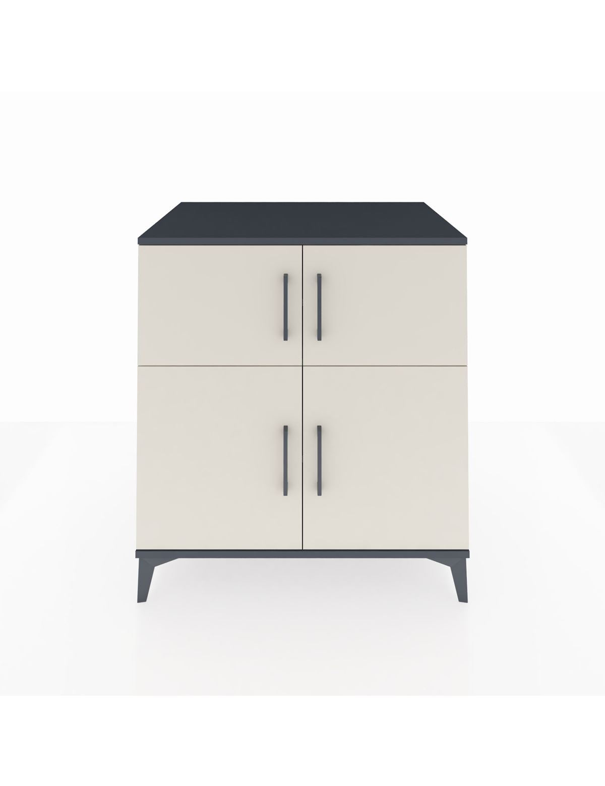 Kronos Şifonyer 3 Raflı 4 Kapaklı 88x59x96 Antrasit-Aytaşı