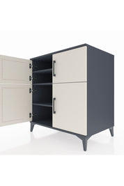 Kronos Şifonyer 3 Raflı 4 Kapaklı 88x59x96 Antrasit-Aytaşı