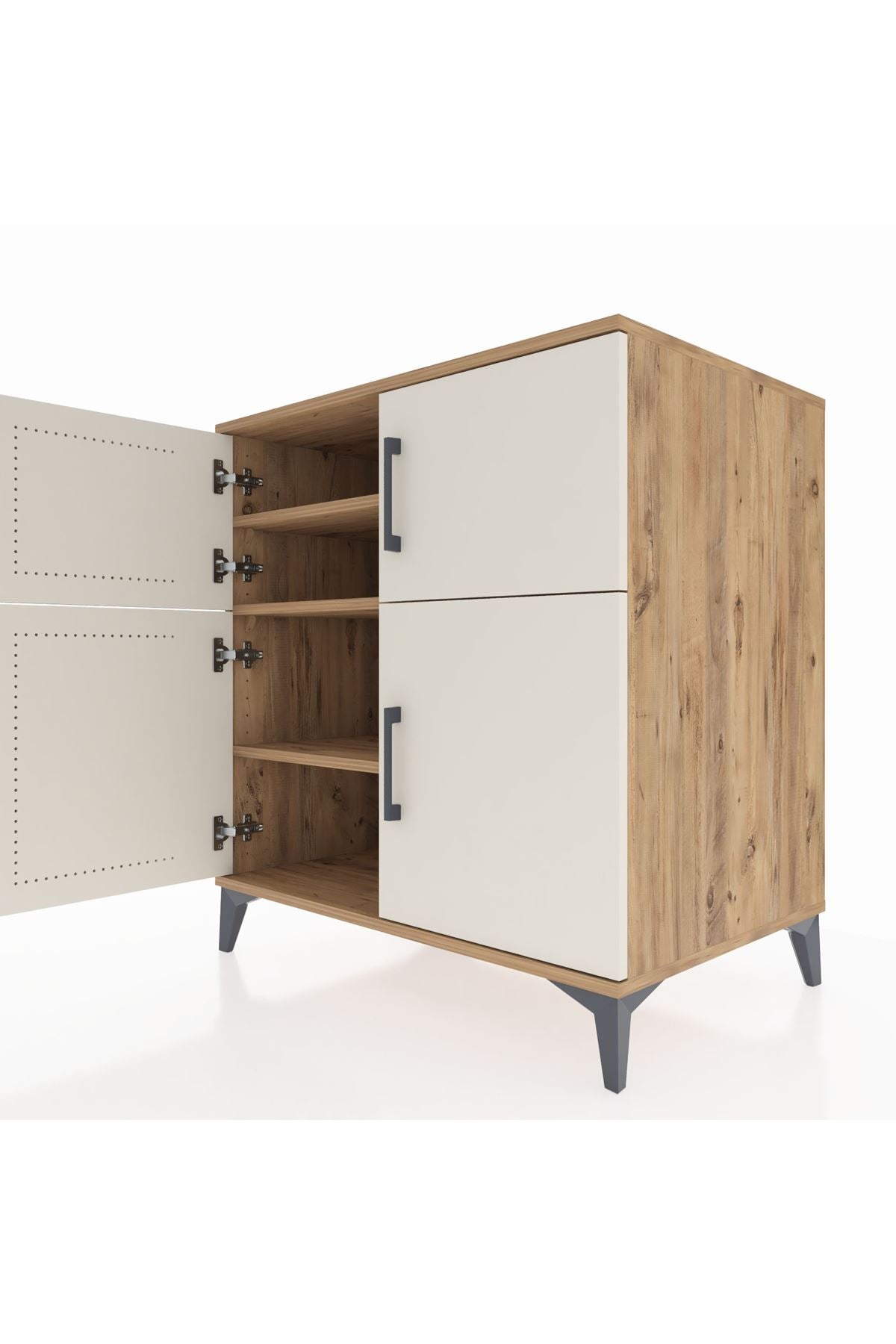 Kronos Şifonyer 3 Raflı 4 Kapaklı 88x59x96 Çam-Aytaşı