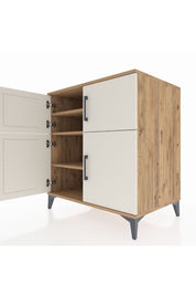 Kronos Şifonyer 3 Raflı 4 Kapaklı 88x59x96 Çam-Aytaşı