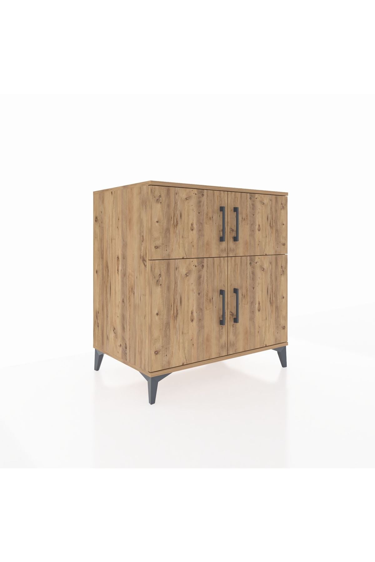 Kronos Şifonyer 3 Raflı 4 Kapaklı 88x59x96 Çam-Çam