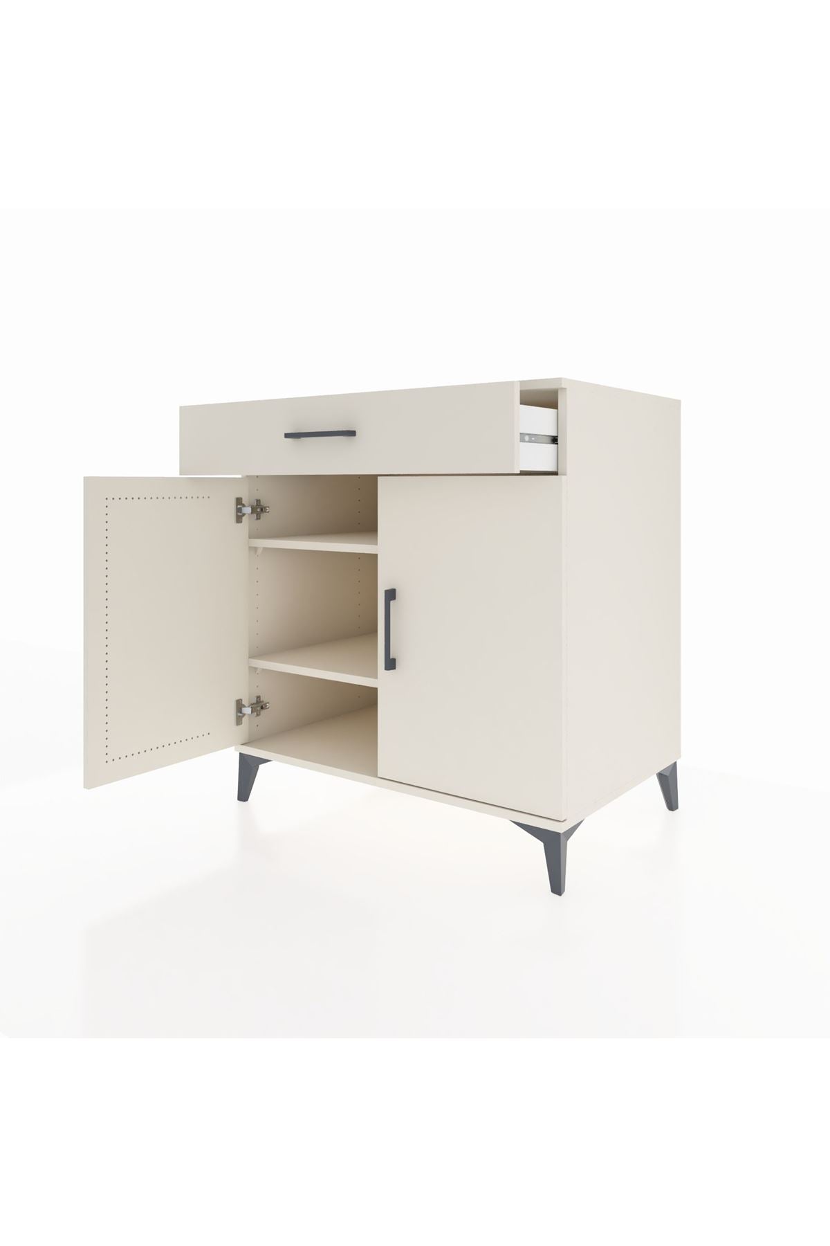 Kronos Şifonyer 2 Raflı Tek Çekmeceli 2 Kapaklı 88x59x96 Aytaşı-Aytaşı