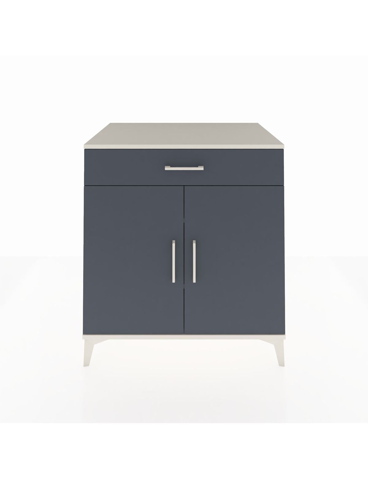 Kronos Şifonyer 2 Raflı Tek Çekmeceli 2 Kapaklı 88x59x96 Aytaşı-Antrasit