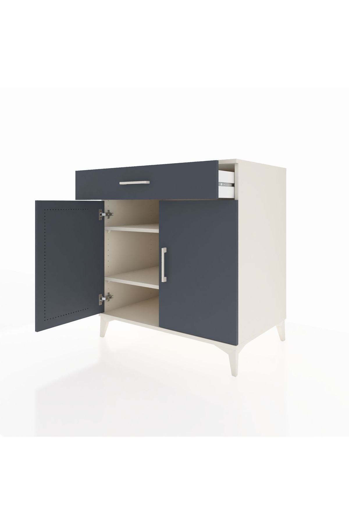 Kronos Şifonyer 2 Raflı Tek Çekmeceli 2 Kapaklı 88x59x96 - S70M066V2C